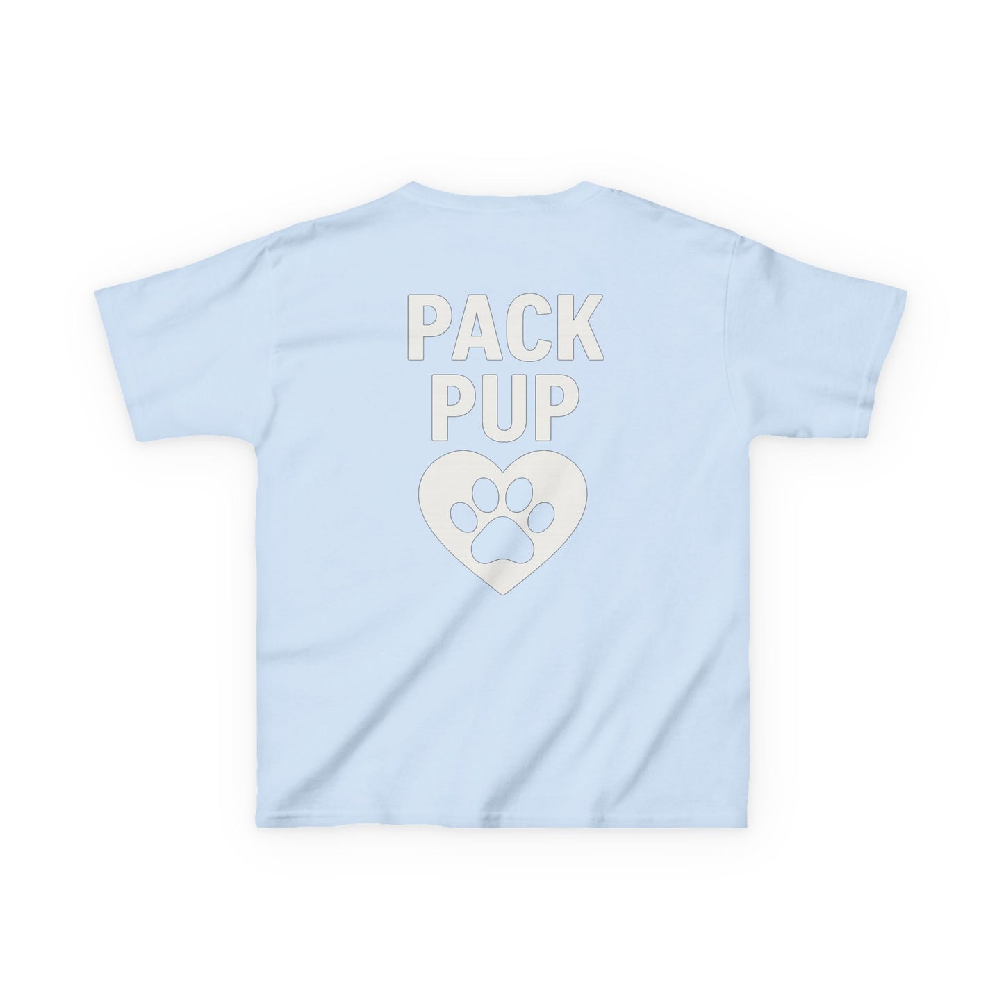 Pack Pup Youth Dog Shirt – Matching Family Rescue Tee – Front Pack Member Logo – Back Pack Pup Design – Gildan 5000B Heavy Cotton – Kid’s Two-Sided Rescue Shirt – Animal Shelter Support – Dog Lover Gift – Pack Collection, Adult Unisex T-Shirt