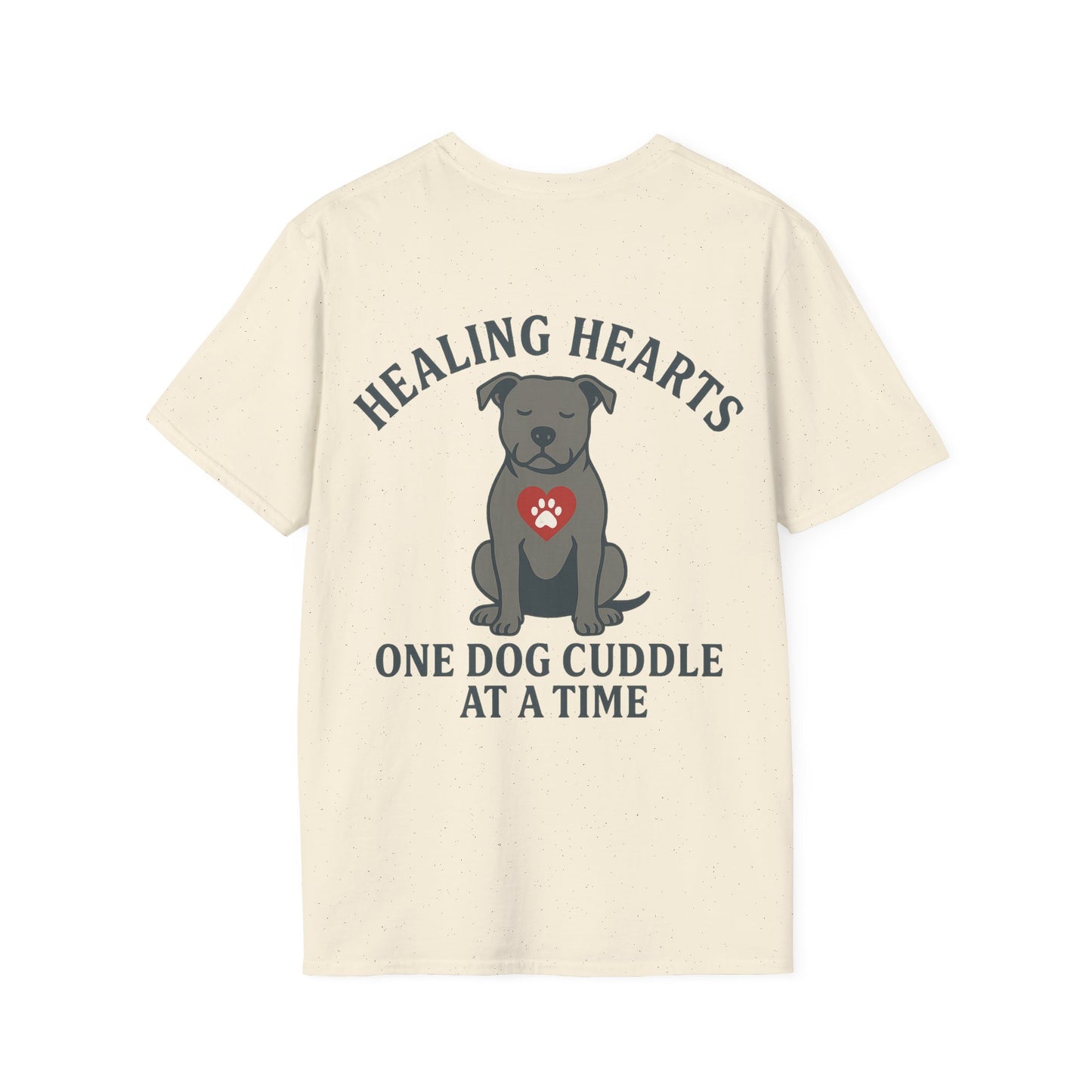 Healing Hearts Rescue Shirt – Pitbull Dog Lover Gift – Pack Member Tee, Adult Unisex T-Shirt