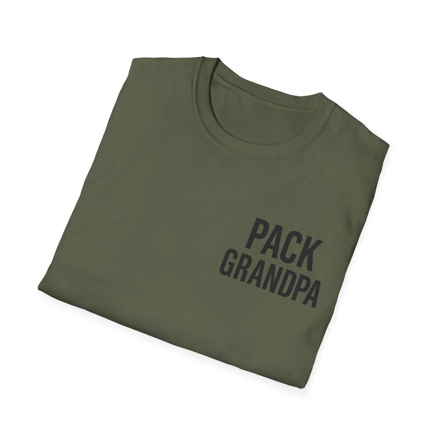 Pack Grandpa T-Shirt | Dog Rescue T-Shirt for Grandpa | Matching Family T-Shirt with Paw Print | $1 Donated to Animal Rescue, Adult Unisex T-Shirt