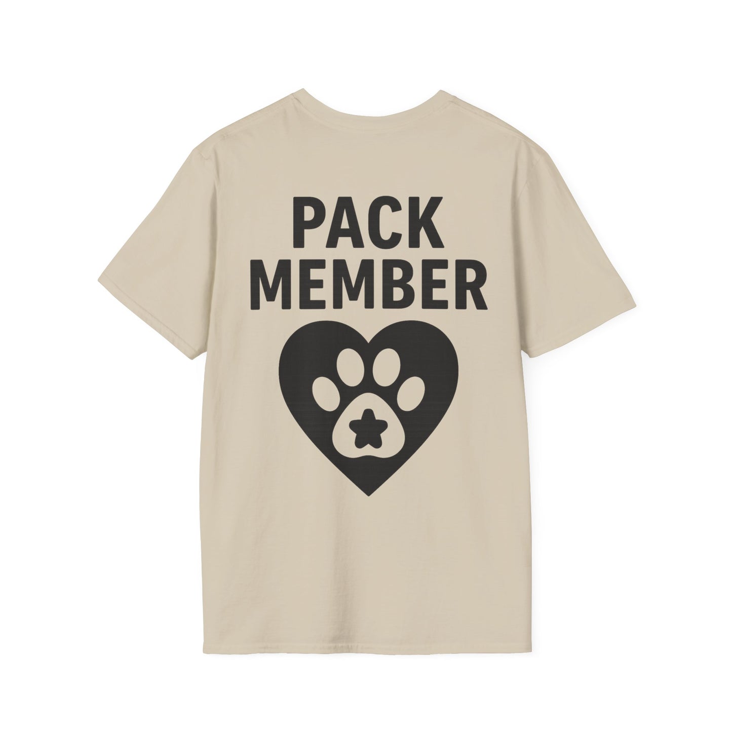 Pack Member Dog Shirt – Two Sided Rescue Tee – Front and Back Pack Member Logo – Black or White Print Options – Matching Family Rescue Apparel – Pitbull Dog Lover Gift – Animal Shelter Support – Adopt Don’t Shop Tee, Adult Unisex T-Shirt