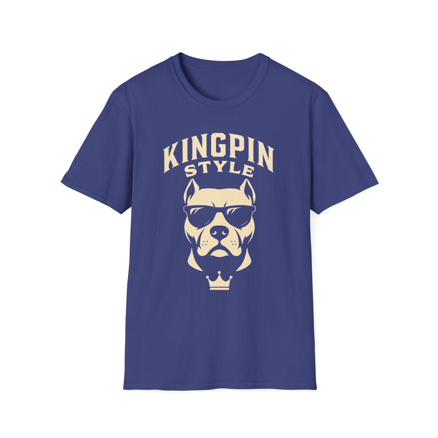 Kingpin Style Dog T-Shirt Adult Unisex | Cool Pet Lover Tee | Funny Gift for Dog Owners | Casual Wear | Animal Lover Gift