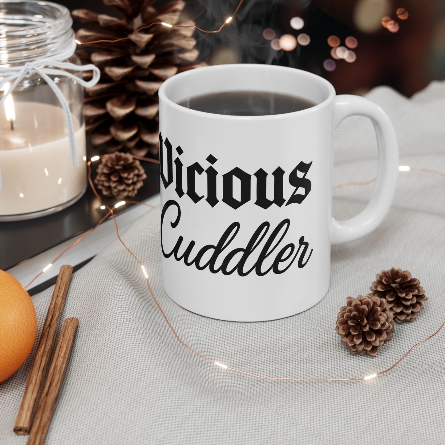 Vicious Cuddler Ceramic Mug - Unique Coffee Cup for Pet Lovers, Cute Gift for Birthdays and Holidays, Funny Drinking Mug, Adult Unisex T-Shirt
