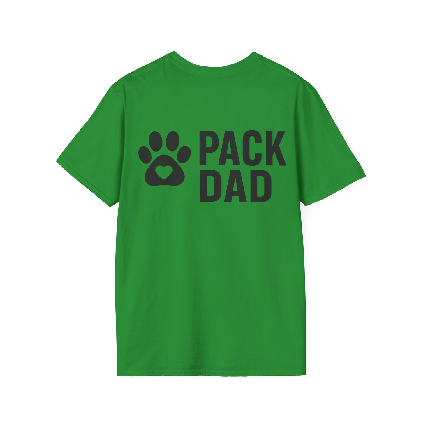 Pack Dad T-Shirt with Paw Print – Matching Dog Family Tee – Father’s Day Dog Dad Gift – Adopted and Adored Apparel, Adult Unisex T-Shirt