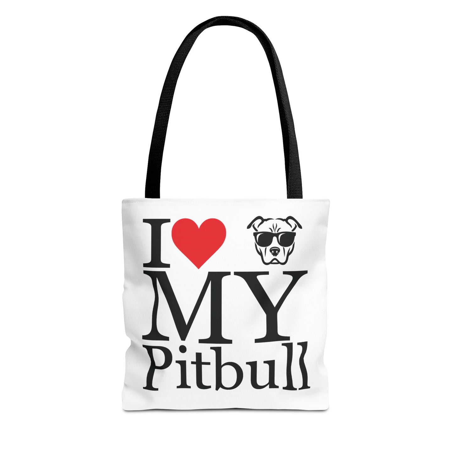 I Love My Pitbull Tote Bag | Pet Lover Gift, Dog Mom Tote, Stylish Canvas Bag, Animal Rescue Fundraiser, Show Your Love, Adult Unisex T-Shirt