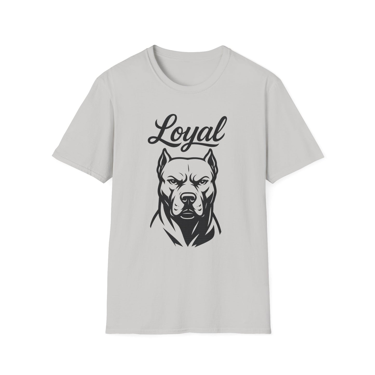 Loyal Pitbull T-Shirt – Bold Dog Head Design for Real Ones, Rescue Dog Lovers, and Streetwear Fans, Adult Unisex T-Shirt