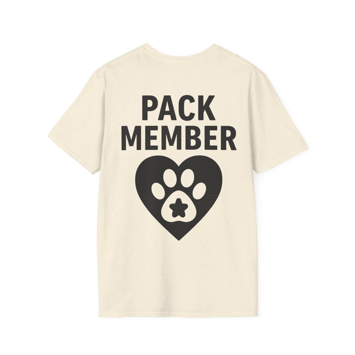 Pack Member Dog Shirt – Two Sided Rescue Tee – Front and Back Pack Member Logo – Black or White Print Options – Matching Family Rescue Apparel – Pitbull Dog Lover Gift – Animal Shelter Support – Adopt Don’t Shop Tee, Adult Unisex T-Shirt