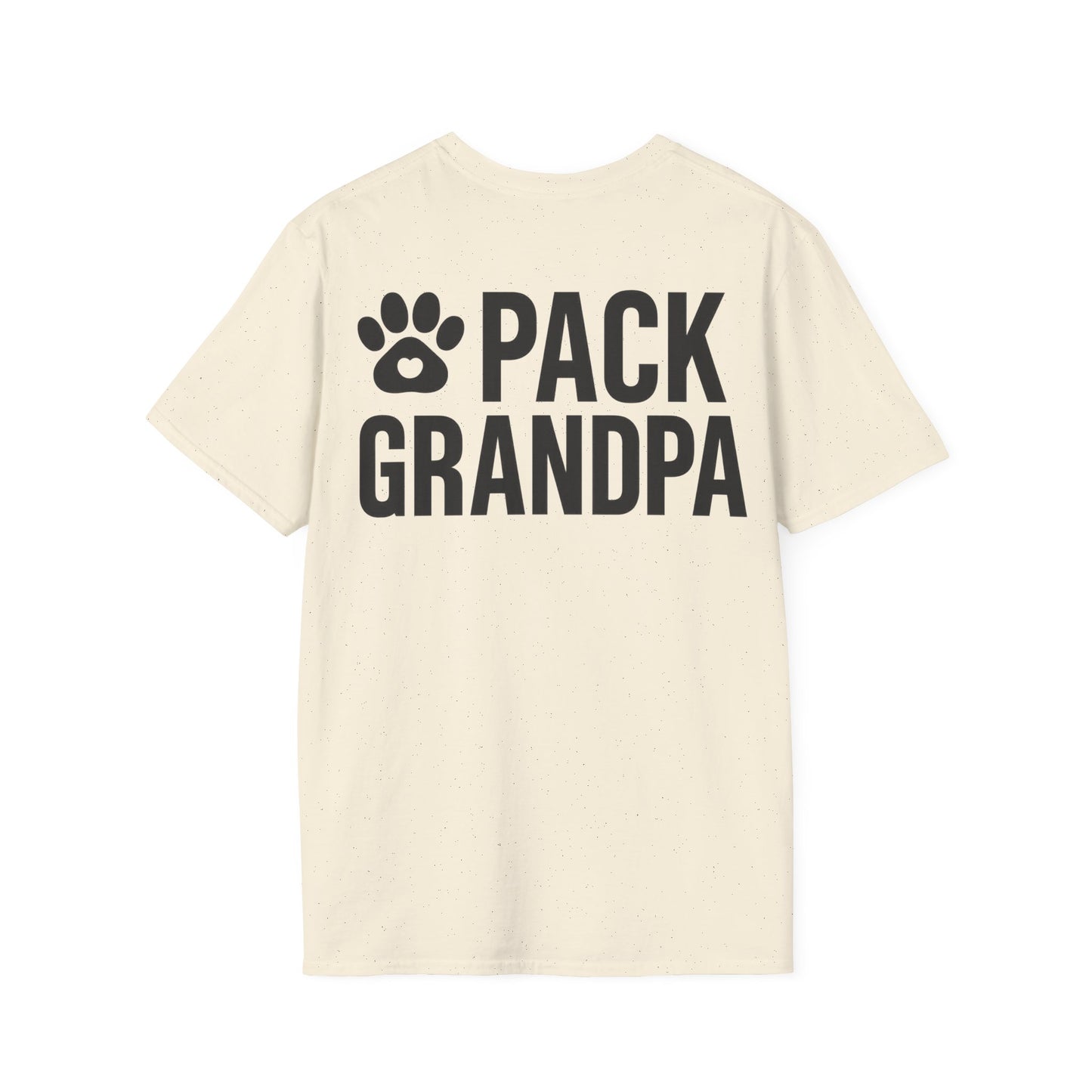 Pack Grandpa T-Shirt | Dog Rescue T-Shirt for Grandpa | Matching Family T-Shirt with Paw Print | $1 Donated to Animal Rescue, Adult Unisex T-Shirt