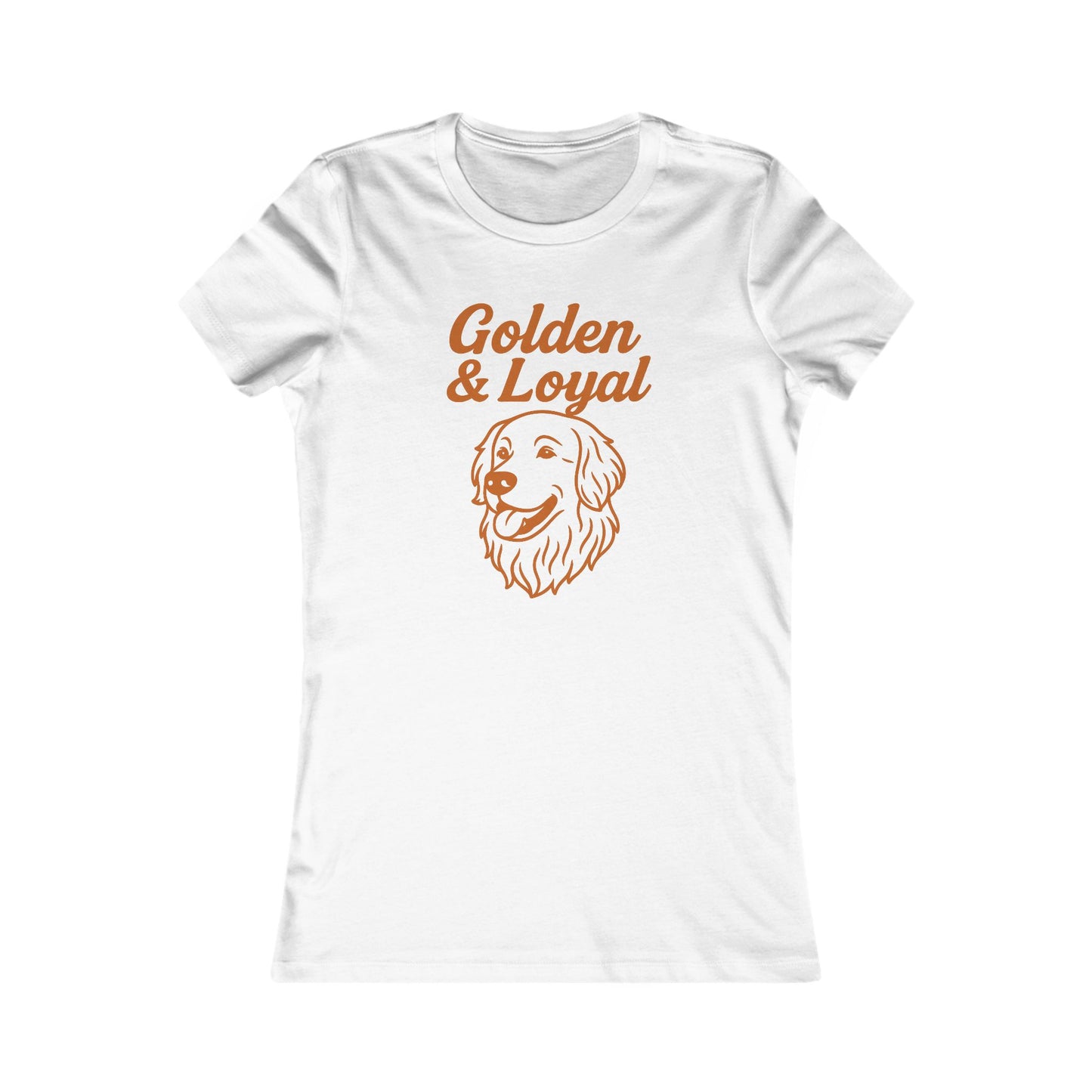 Golden & Loyal Dog Lover's Tee, Cute Pet Shirt, Gift for Dog Mom, Animal Lover Top, Comfy Women's T-Shirt, Adult Unisex T-Shirt