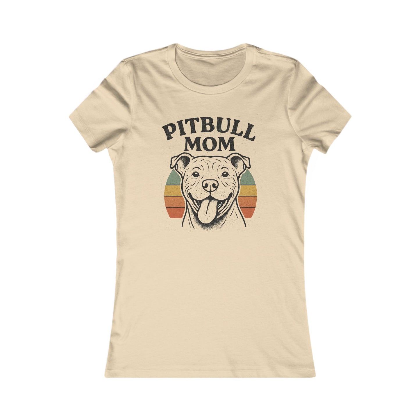 Pitbull Mom Women’s Adult Dog Lover T-Shirt, Pet Owner Gift, Cute Pitbull Apparel, Animal Rescue T-Shirt