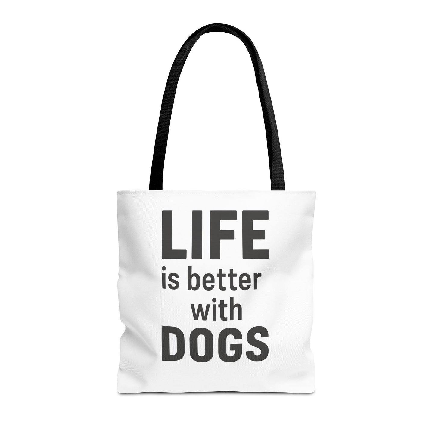 "Life is Better with Dogs" Dog Lovers Tote Bag - Stylish Canvas Bag, Pet Owner Gift, Dog Mom Tote, Eco-Friendly Reusable Bag