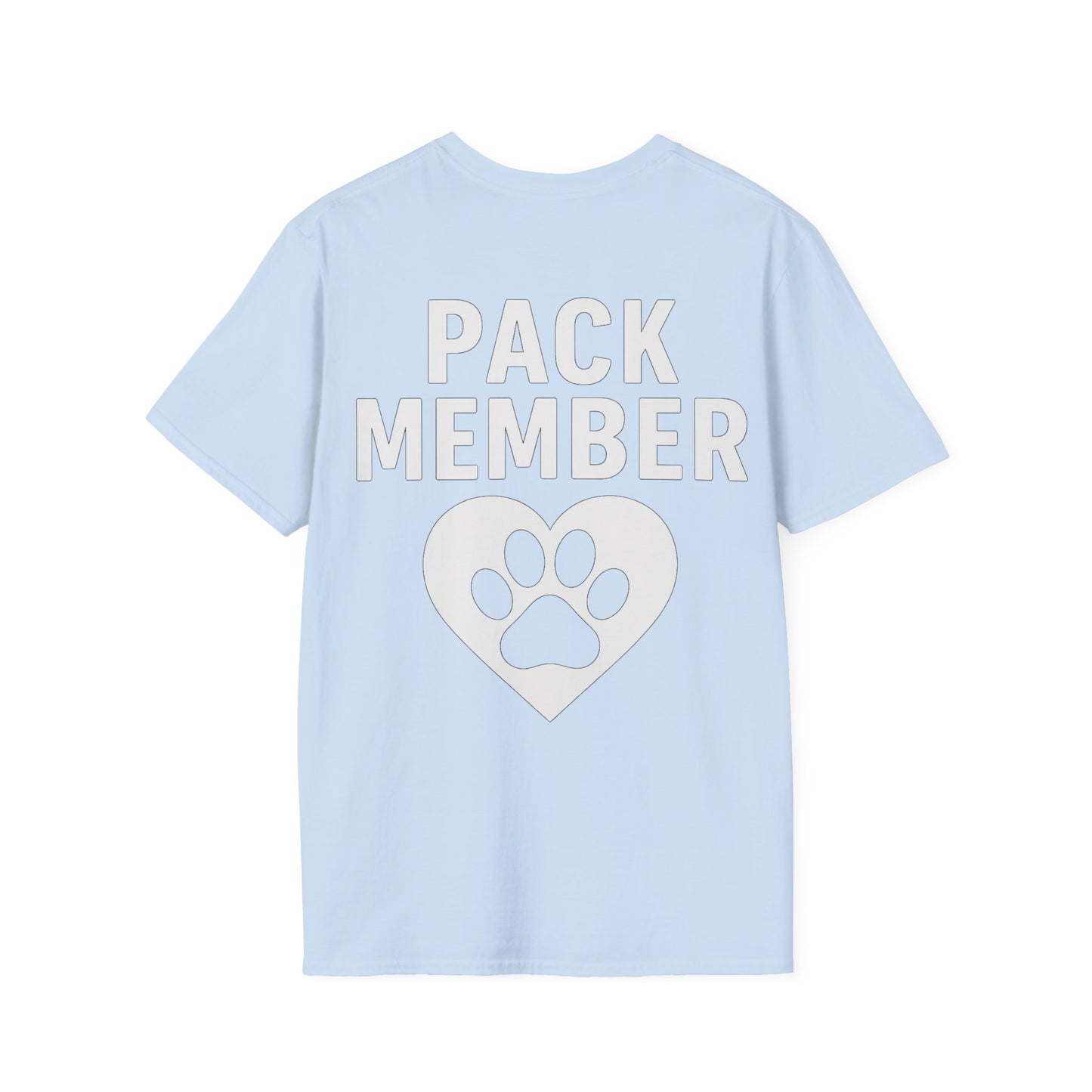 Pack Member Dog Shirt – Two Sided Rescue Tee – Front and Back Pack Member Logo – Black or White Print Options – Matching Family Rescue Apparel – Pitbull Dog Lover Gift – Animal Shelter Support – Adopt Don’t Shop Tee, Adult Unisex T-Shirt
