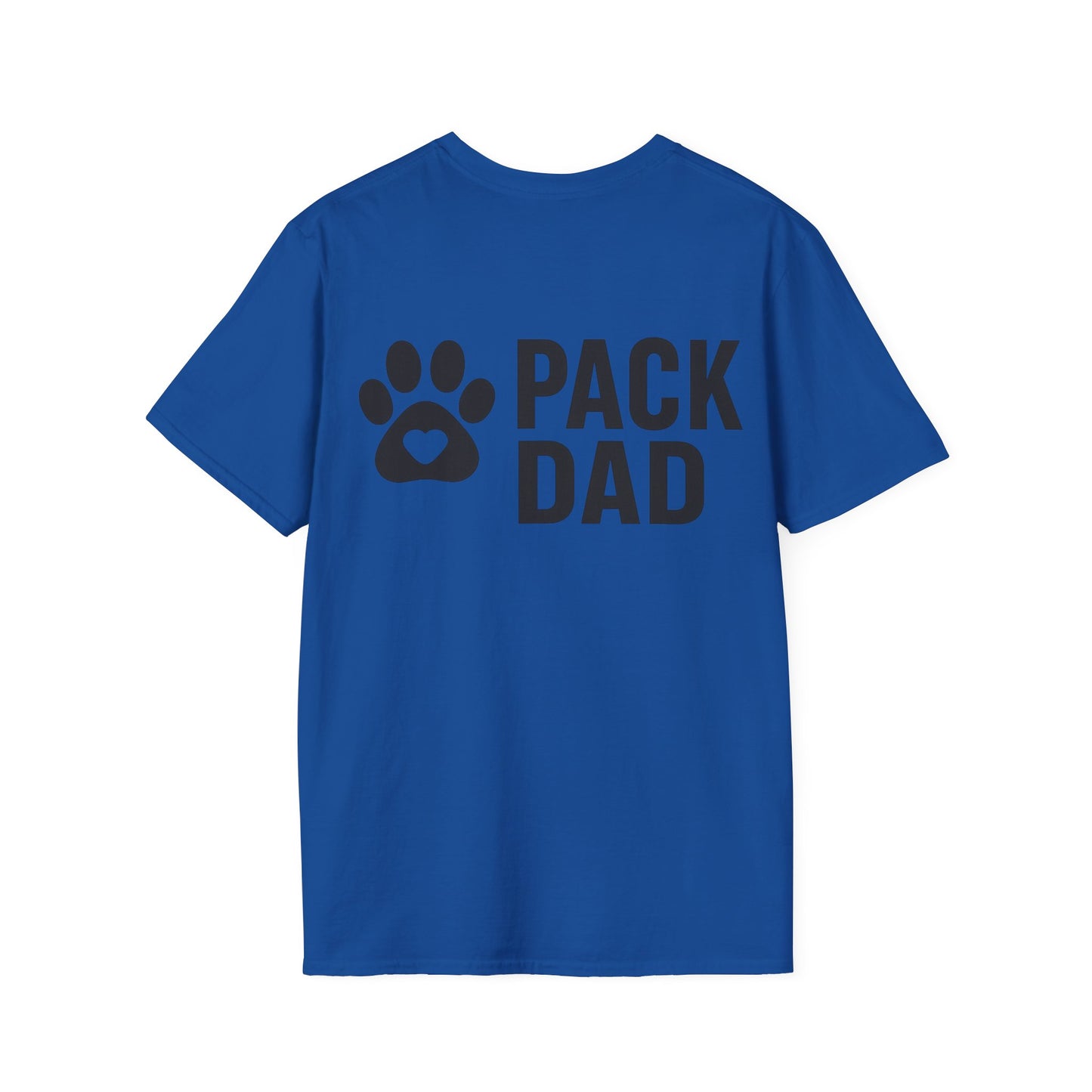 Pack Dad T-Shirt with Paw Print – Matching Dog Family Tee – Father’s Day Dog Dad Gift – Adopted and Adored Apparel, Adult Unisex T-Shirt