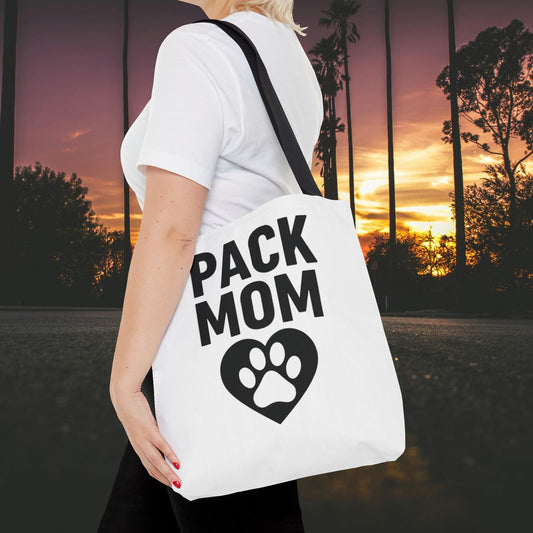 Pack Mom Tote Bag | Pet Lover Gift | Canvas Shopping Bag | Eco-Friendly Tote | Dog Mom Accessory | Animal Lover Essentials