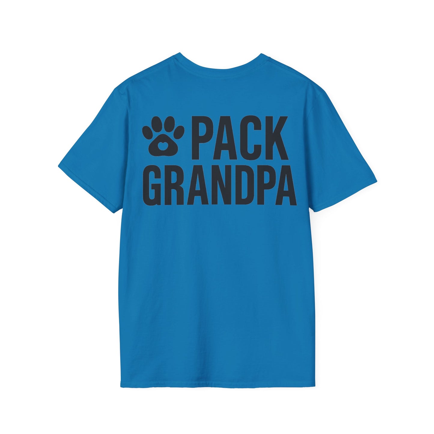 Pack Grandpa T-Shirt | Dog Rescue T-Shirt for Grandpa | Matching Family T-Shirt with Paw Print | $1 Donated to Animal Rescue, Adult Unisex T-Shirt