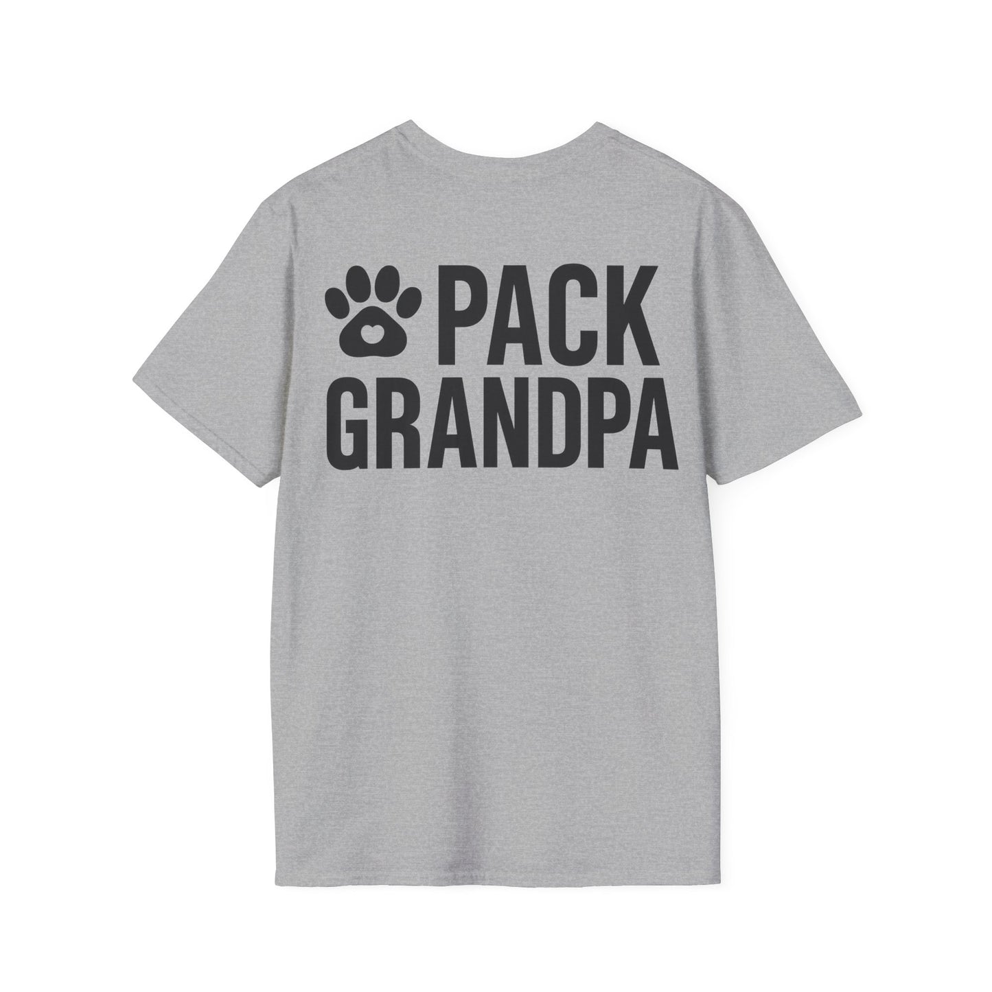 Pack Grandpa T-Shirt | Dog Rescue T-Shirt for Grandpa | Matching Family T-Shirt with Paw Print | $1 Donated to Animal Rescue, Adult Unisex T-Shirt