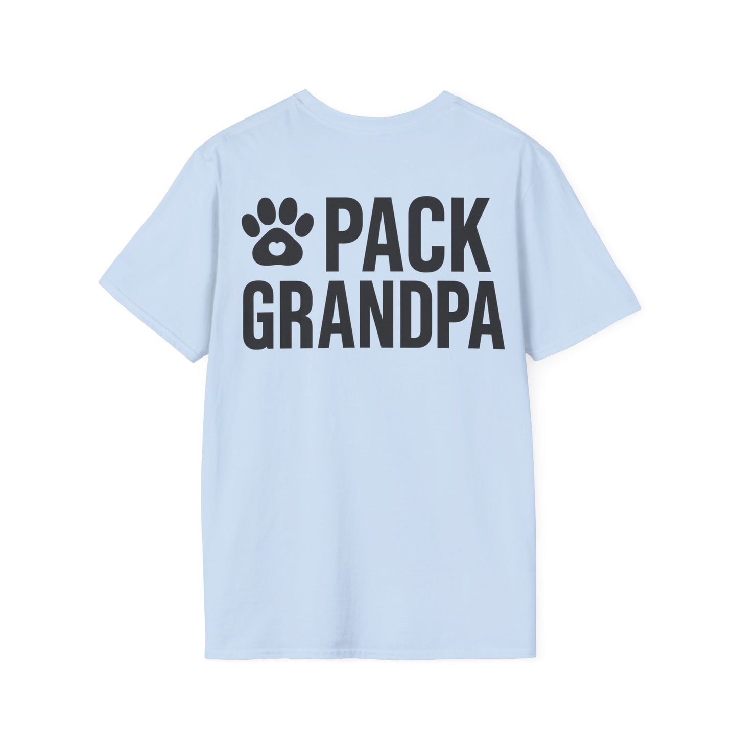 Pack Grandpa T-Shirt | Dog Rescue T-Shirt for Grandpa | Matching Family T-Shirt with Paw Print | $1 Donated to Animal Rescue, Adult Unisex T-Shirt