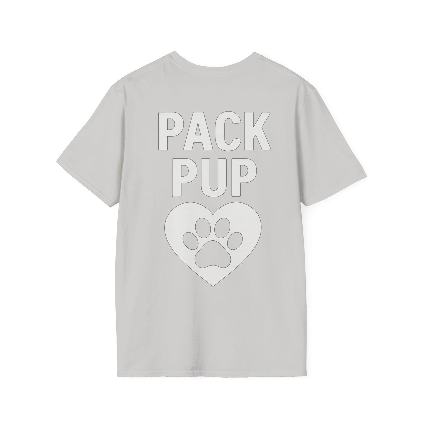 Pack Pup Rescue Shirt – Two Sided Dog Lover Tee – Front Pack Member Logo – Back Pack Pup Design – Gildan 64000 Unisex Fit – Matching Family Rescue Apparel – Older Kids or Teens – Animal Shelter Support – Full Pack Set, Adult Unisex T-Shirt