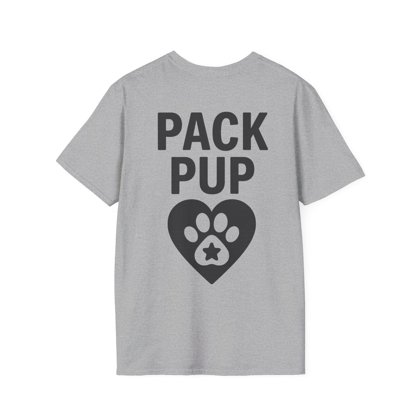 Pack Pup Rescue T-Shirt – Two Sided Dog Lover Tee – Front Pack Member Logo – Back Pack Pup Design – Gildan 64000 Unisex Fit – Matching Family Rescue Apparel – Older Kids or Teens – Animal Shelter Support – Full Pack Set, Adult Unisex T-Shirt