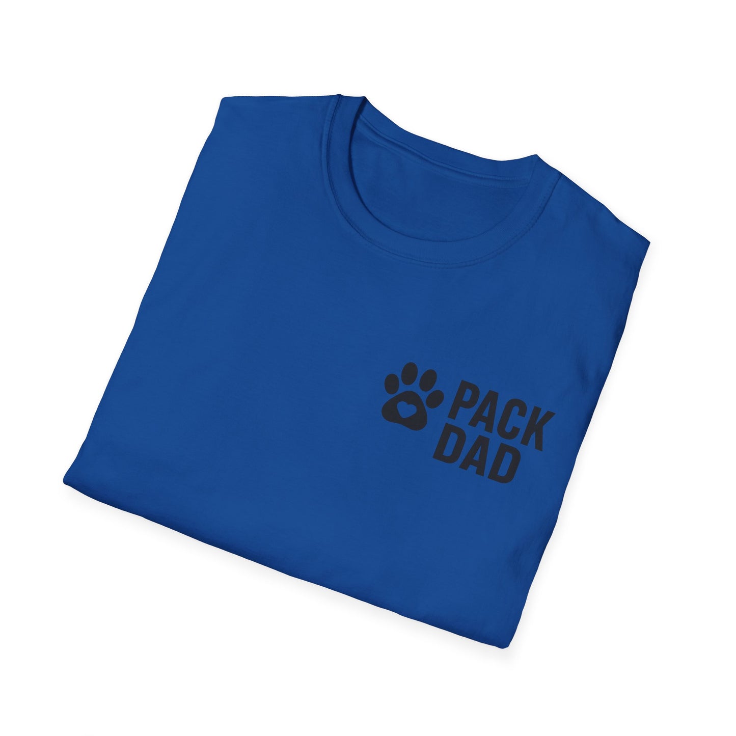 Pack Dad T-Shirt with Paw Print – Matching Dog Family Tee – Father’s Day Dog Dad Gift – Adopted and Adored Apparel, Adult Unisex T-Shirt