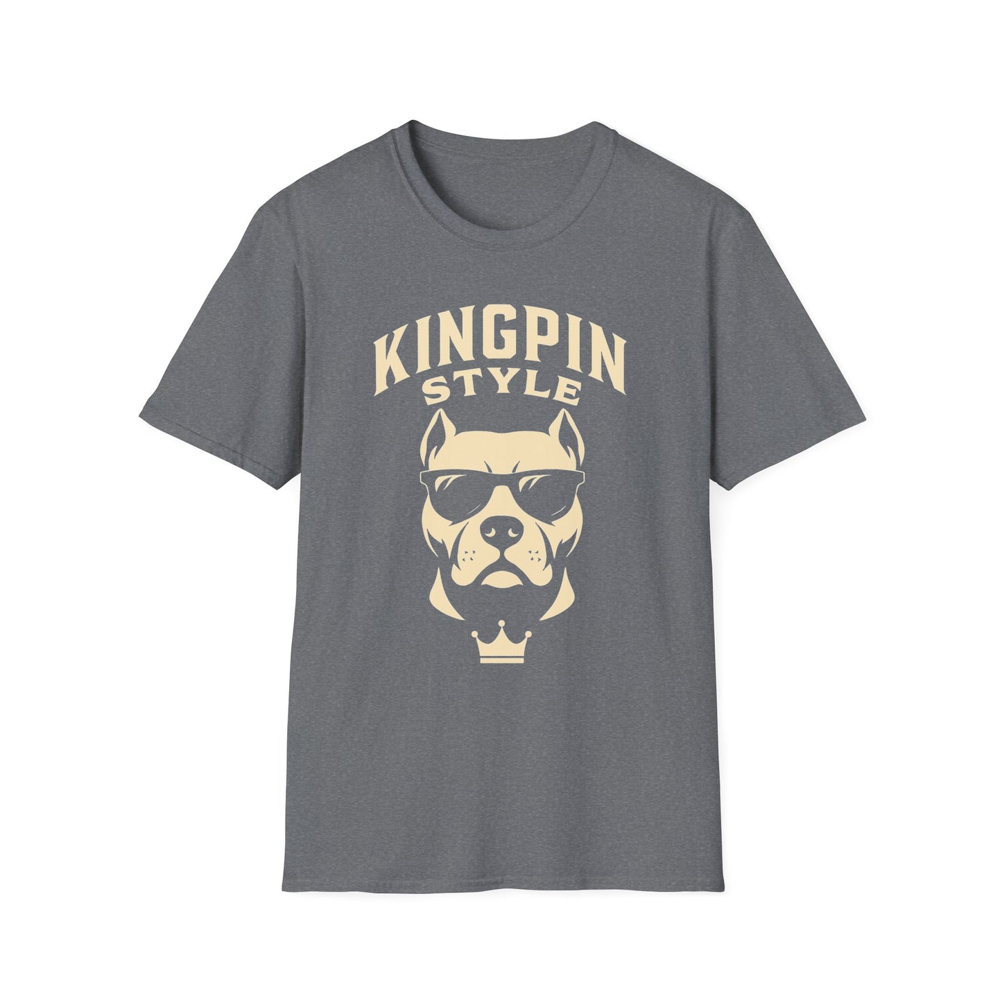 Kingpin Style Dog T-Shirt Adult Unisex | Cool Pet Lover Tee | Funny Gift for Dog Owners | Casual Wear | Animal Lover Gift