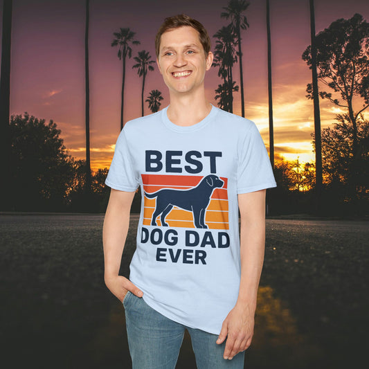 Best Dog Dad Ever T-Shirt | Adult Unisex Softstyle Tee for Dog Lovers, Gift for Father's Day, Pet Owner Apparel, Casual Wear, Animal [...]