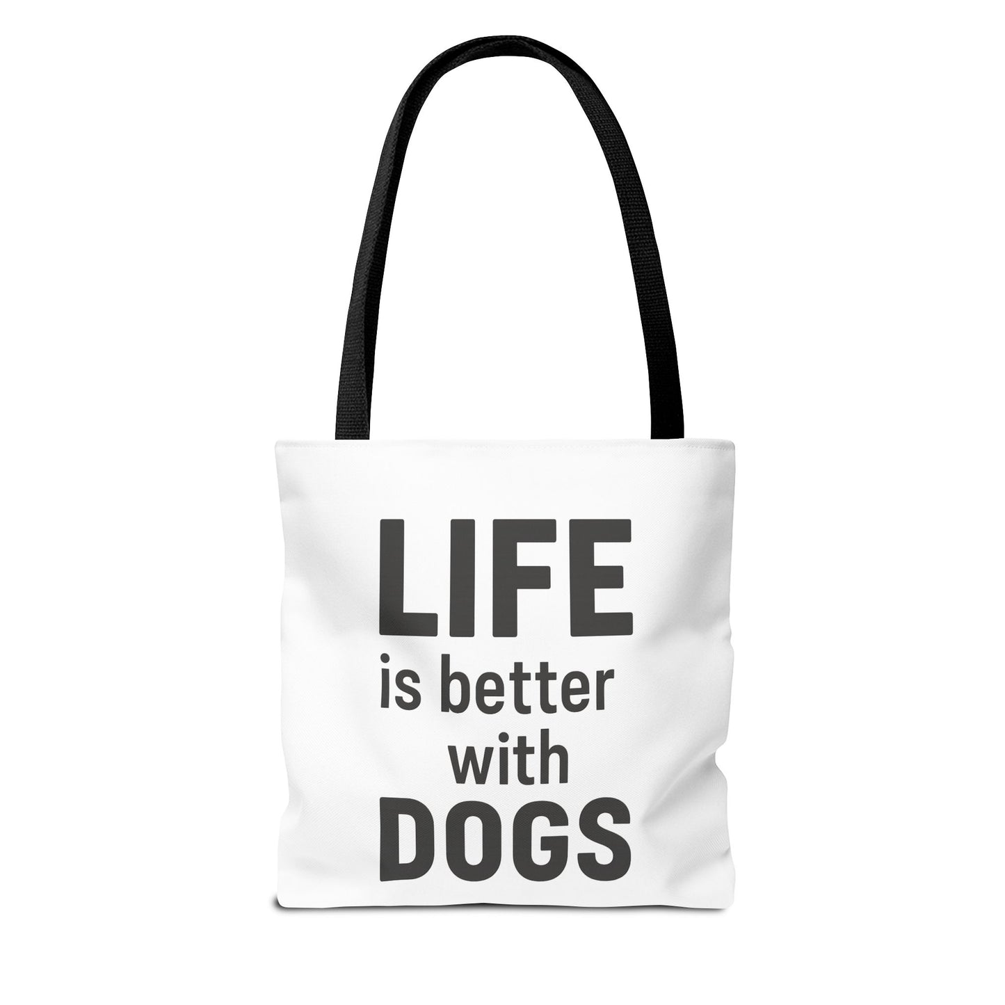 "Life is Better with Dogs" Dog Lovers Tote Bag - Stylish Canvas Bag, Pet Owner Gift, Dog Mom Tote, Eco-Friendly Reusable Bag