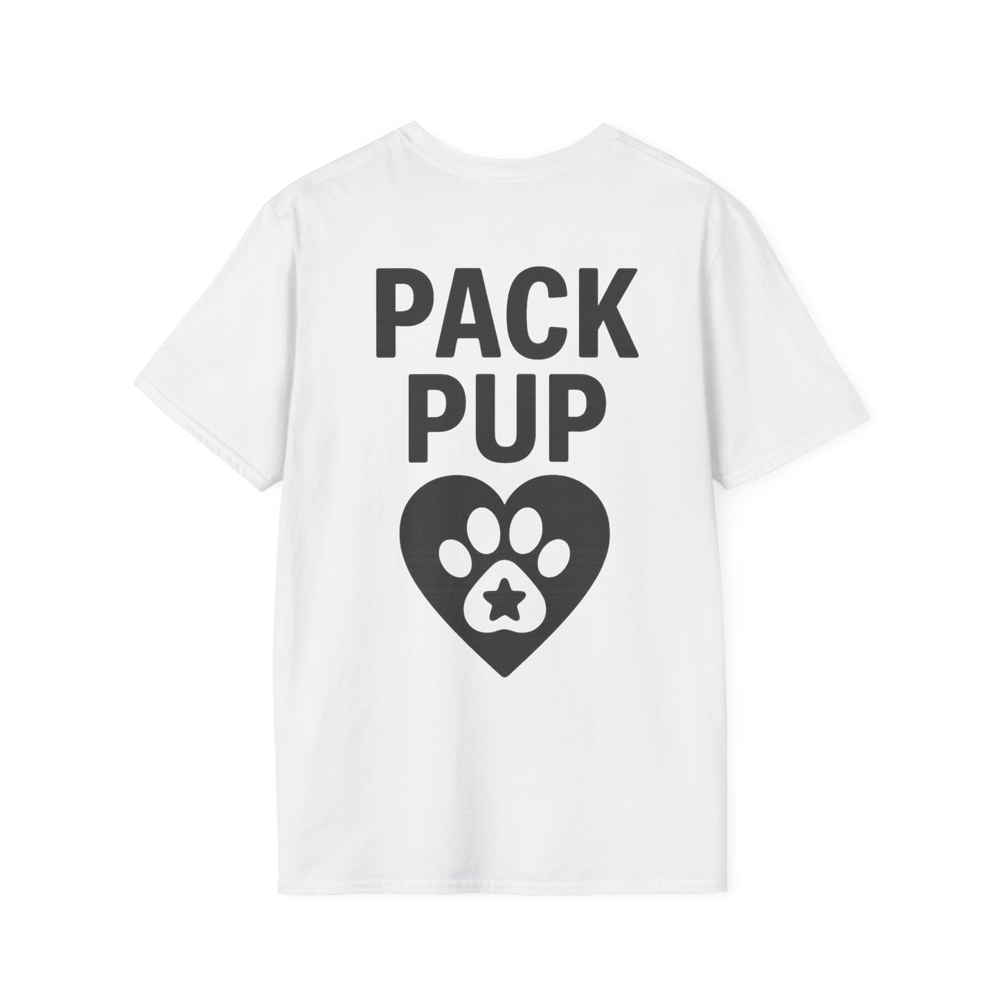 Pack Pup Rescue T-Shirt – Two Sided Dog Lover Tee – Front Pack Member Logo – Back Pack Pup Design – Gildan 64000 Unisex Fit – Matching Family Rescue Apparel – Older Kids or Teens – Animal Shelter Support – Full Pack Set, Adult Unisex T-Shirt