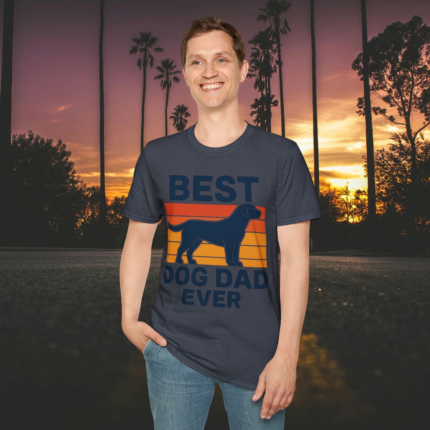 Best Dog Dad Ever T-Shirt | Adult Unisex Softstyle Tee for Dog Lovers, Gift for Father's Day, Pet Owner Apparel, Casual Wear, Animal [...]
