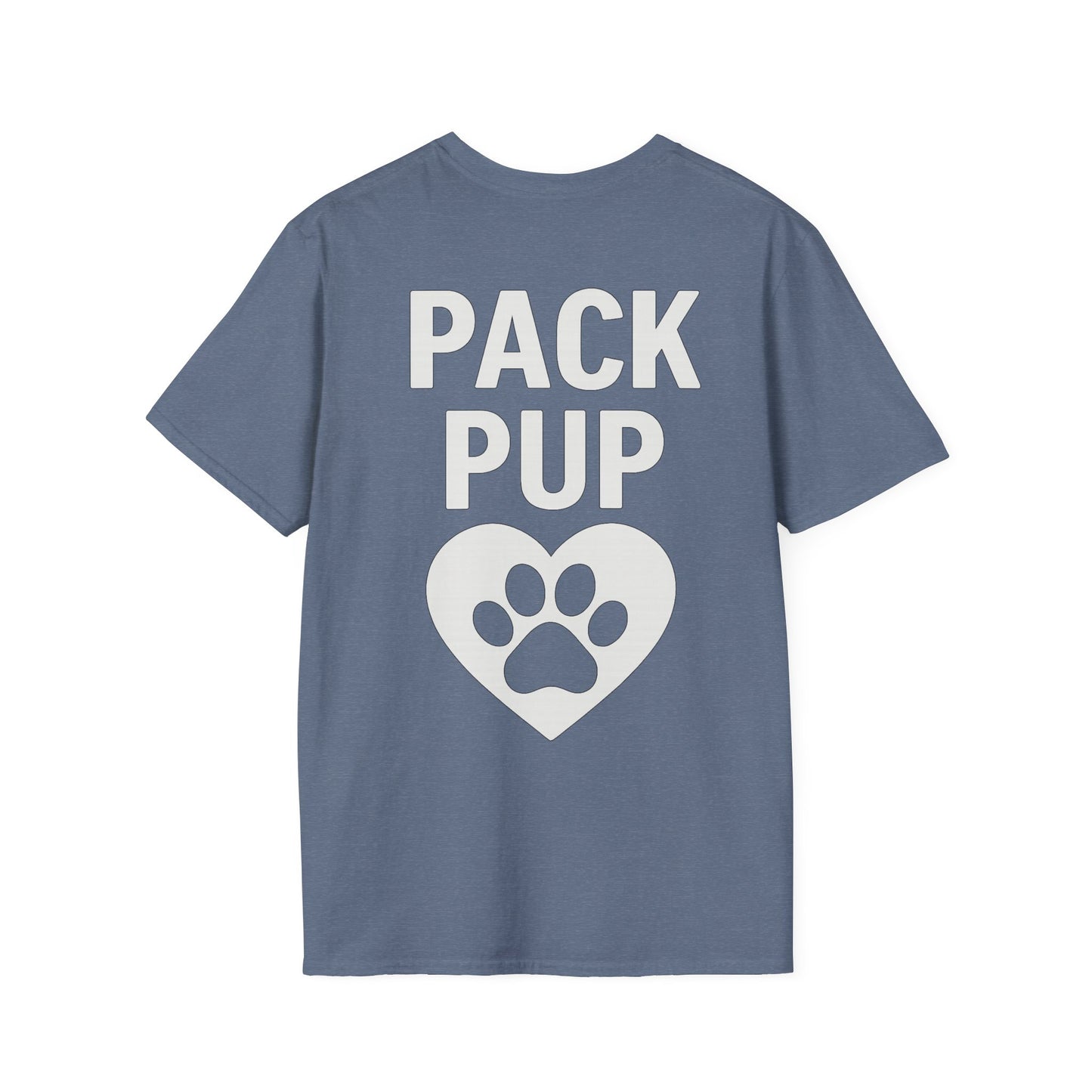 Pack Pup Rescue Shirt – Two Sided Dog Lover Tee – Front Pack Member Logo – Back Pack Pup Design – Gildan 64000 Unisex Fit – Matching Family Rescue Apparel – Older Kids or Teens – Animal Shelter Support – Full Pack Set, Adult Unisex T-Shirt