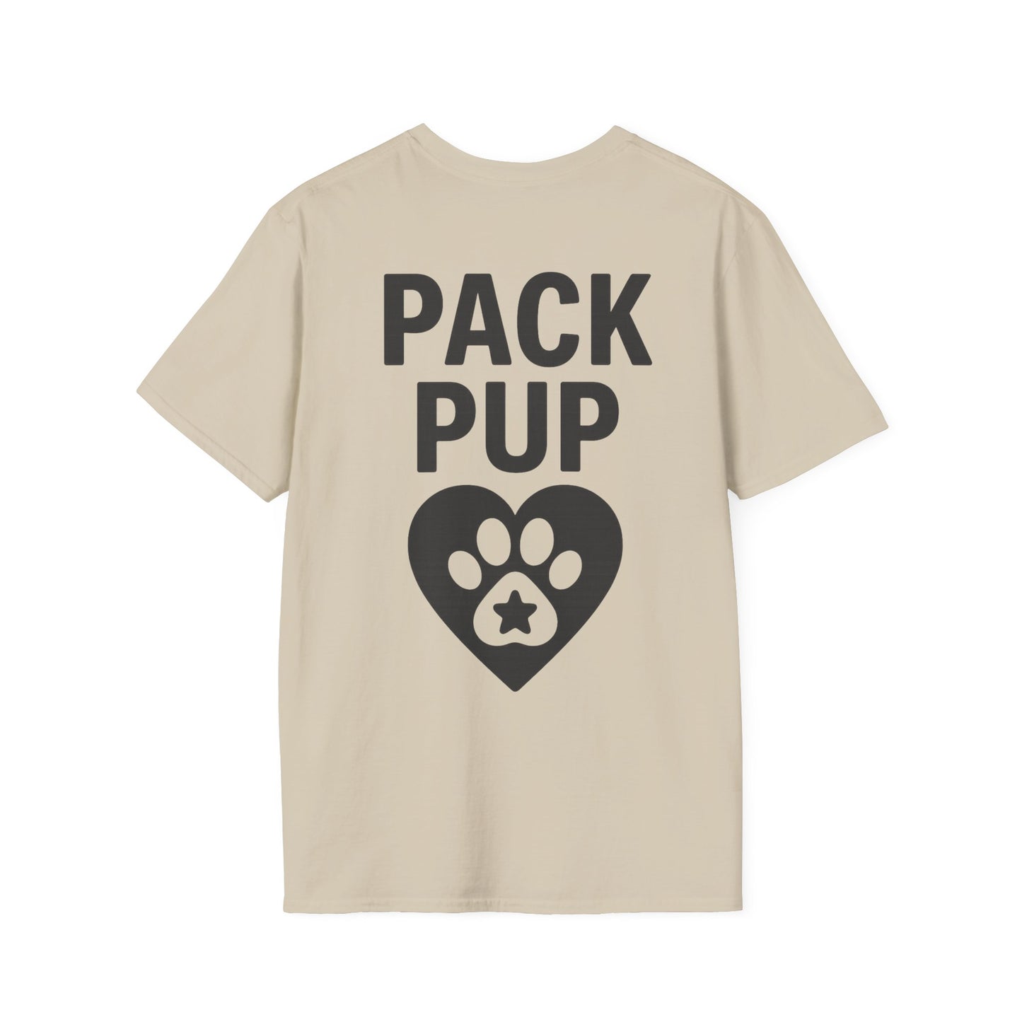 Pack Pup Rescue T-Shirt – Two Sided Dog Lover Tee – Front Pack Member Logo – Back Pack Pup Design – Gildan 64000 Unisex Fit – Matching Family Rescue Apparel – Older Kids or Teens – Animal Shelter Support – Full Pack Set, Adult Unisex T-Shirt