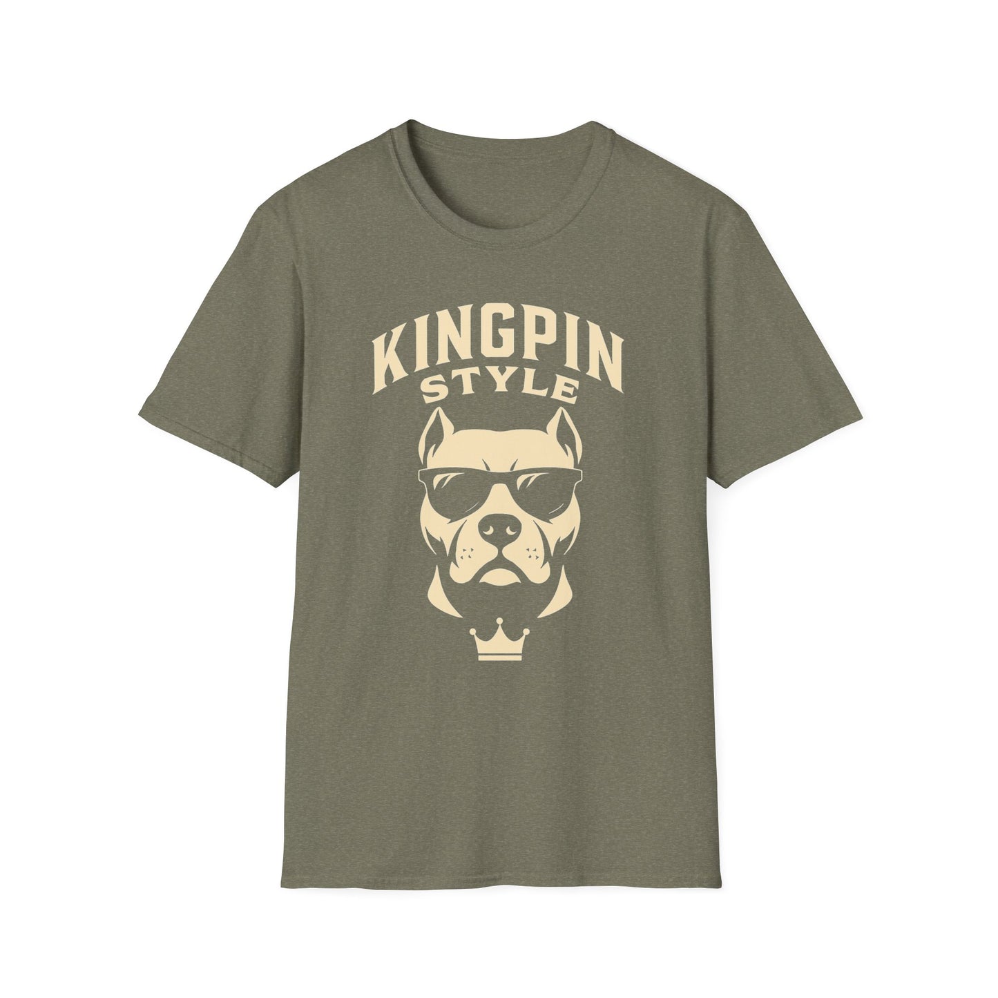 Kingpin Style Dog T-Shirt Adult Unisex | Cool Pet Lover Tee | Funny Gift for Dog Owners | Casual Wear | Animal Lover Gift