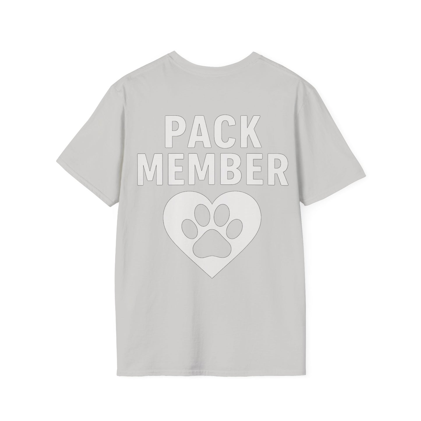 Pack Member Dog Shirt – Two Sided Rescue Tee – Front and Back Pack Member Logo – Black or White Print Options – Matching Family Rescue Apparel – Pitbull Dog Lover Gift – Animal Shelter Support – Adopt Don’t Shop Tee, Adult Unisex T-Shirt