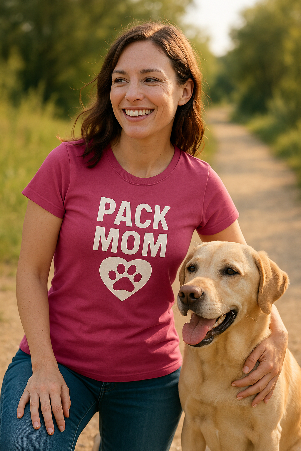 Pack Mom Shirt for Dog Lovers – Cute Paw Heart Design | Rescue Pack Apparel