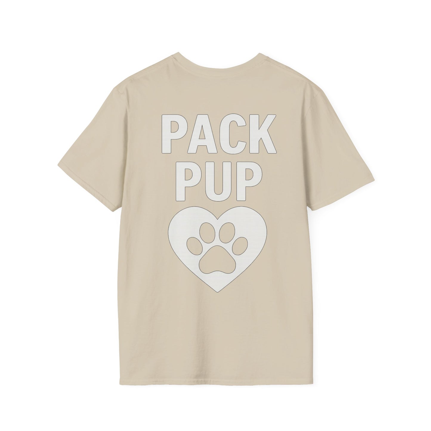Pack Pup Rescue Shirt – Two Sided Dog Lover Tee – Front Pack Member Logo – Back Pack Pup Design – Gildan 64000 Unisex Fit – Matching Family Rescue Apparel – Older Kids or Teens – Animal Shelter Support – Full Pack Set, Adult Unisex T-Shirt