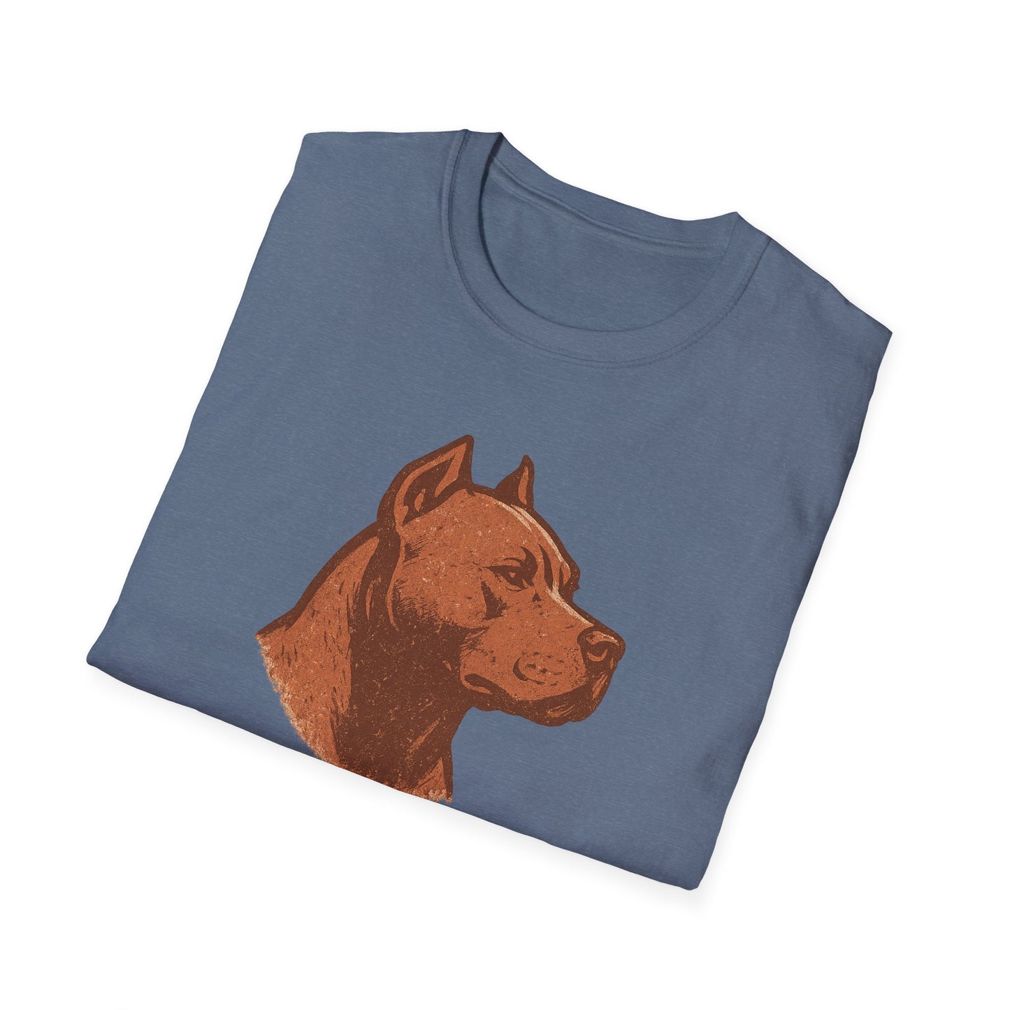Proud Grand-Paw Pit Bull Vintage T-Shirt – Rustic Dog Grandpa Tee for Pitbull Lovers, Adult Unisex T-Shirt