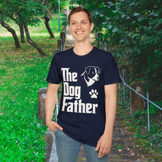 The Dog Father Unisex Adult T-Shirt, Pet Lover Gift, Dog Dad Apparel, Father's Day Gift, Casual Dog T-Shirt