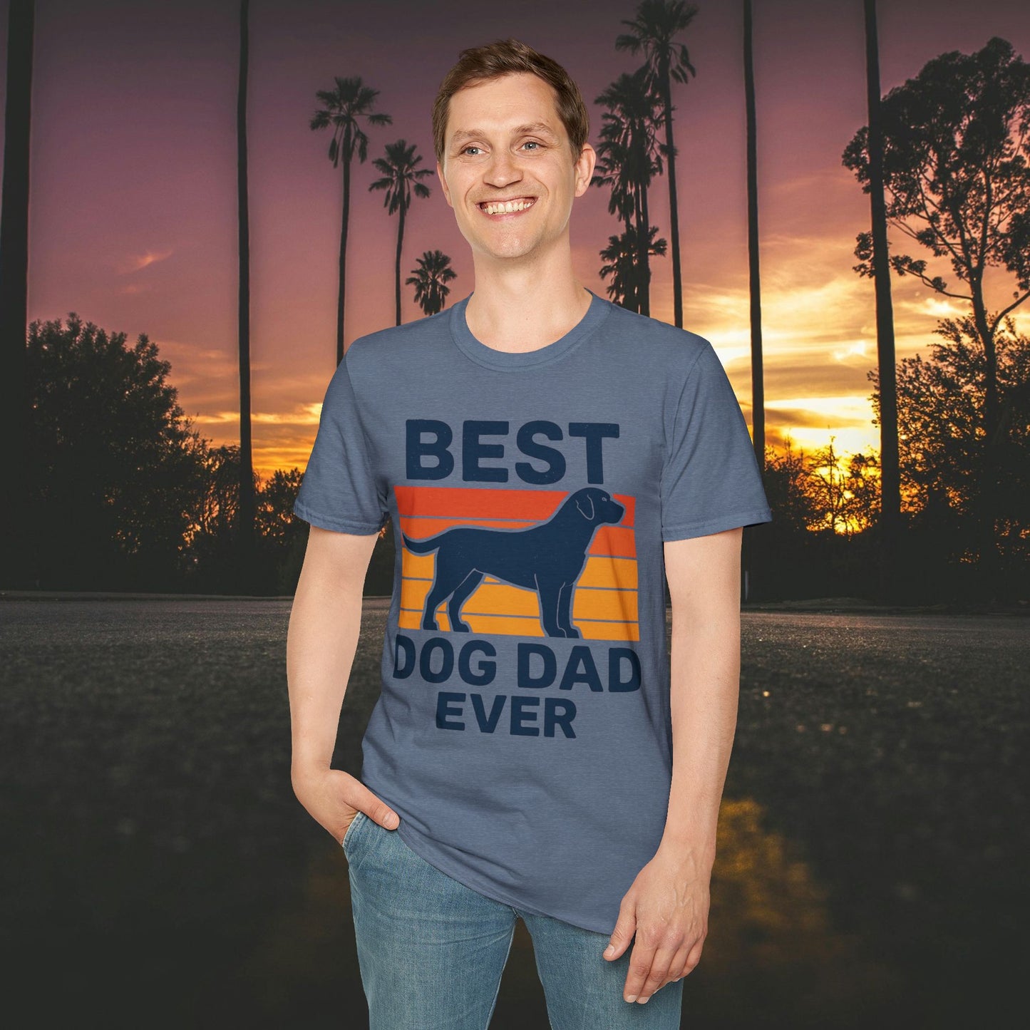 Best Dog Dad Ever T-Shirt | Adult Unisex Softstyle Tee for Dog Lovers, Gift for Father's Day, Pet Owner Apparel, Casual Wear, Animal [...]