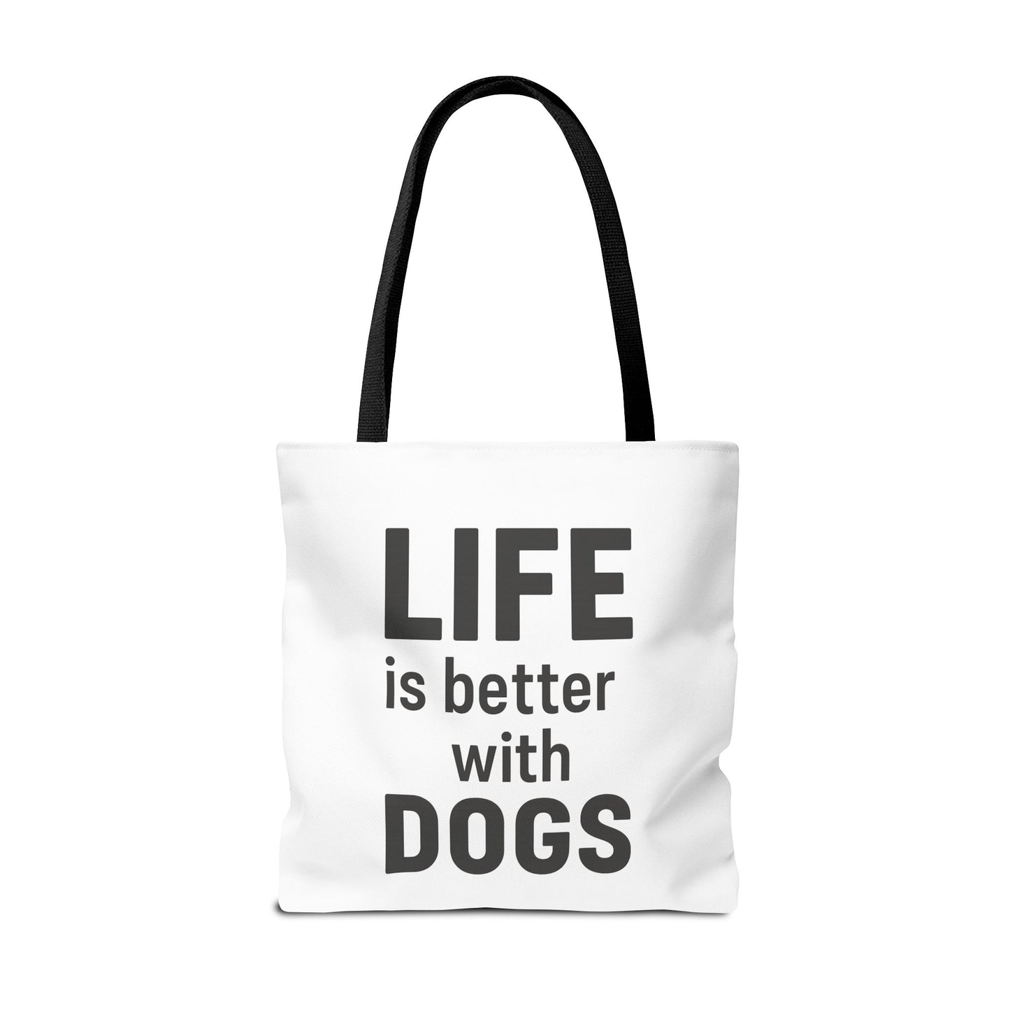 "Life is Better with Dogs" Dog Lovers Tote Bag - Stylish Canvas Bag, Pet Owner Gift, Dog Mom Tote, Eco-Friendly Reusable Bag
