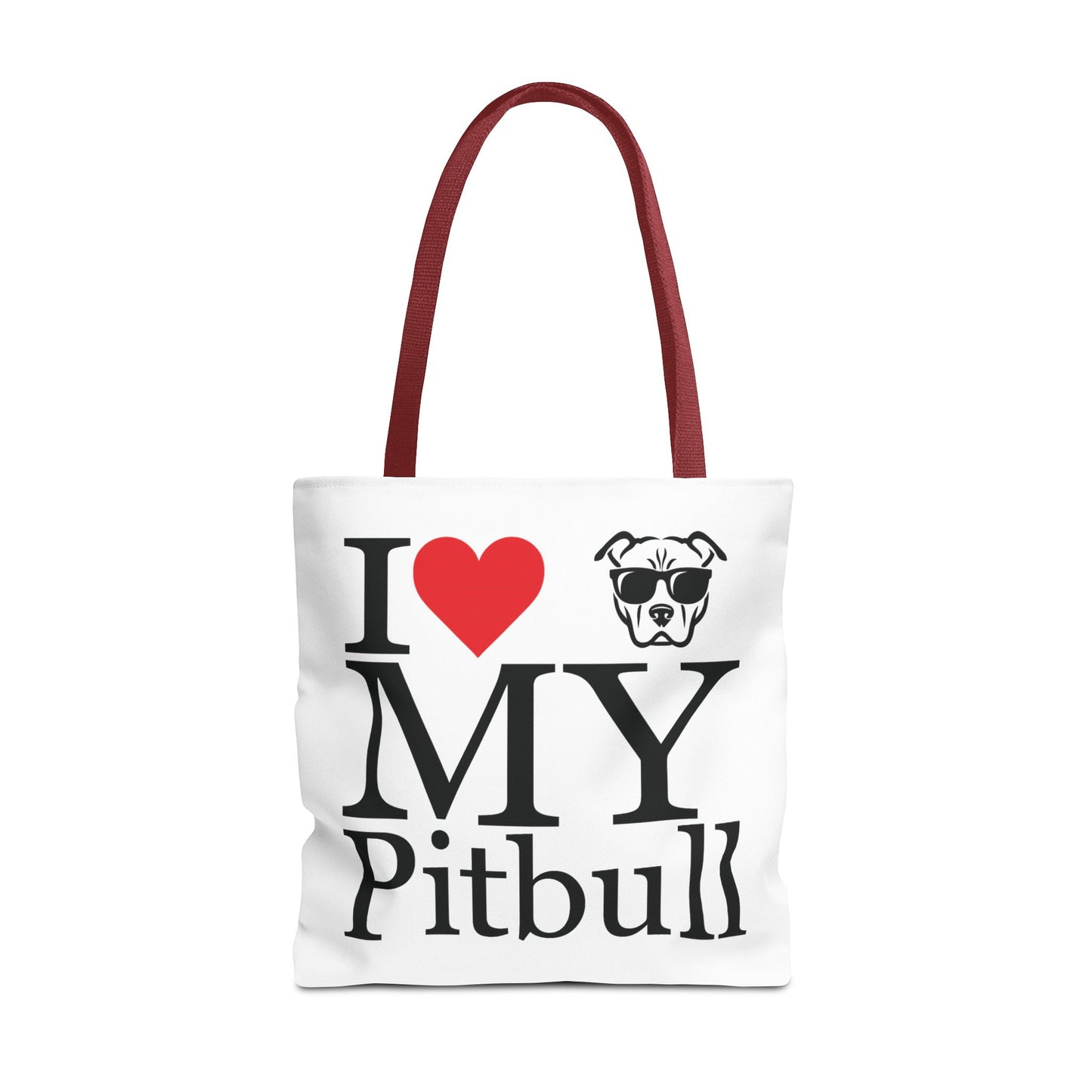 I Love My Pitbull Tote Bag | Pet Lover Gift, Dog Mom Tote, Stylish Canvas Bag, Animal Rescue Fundraiser, Show Your Love, Adult Unisex T-Shirt
