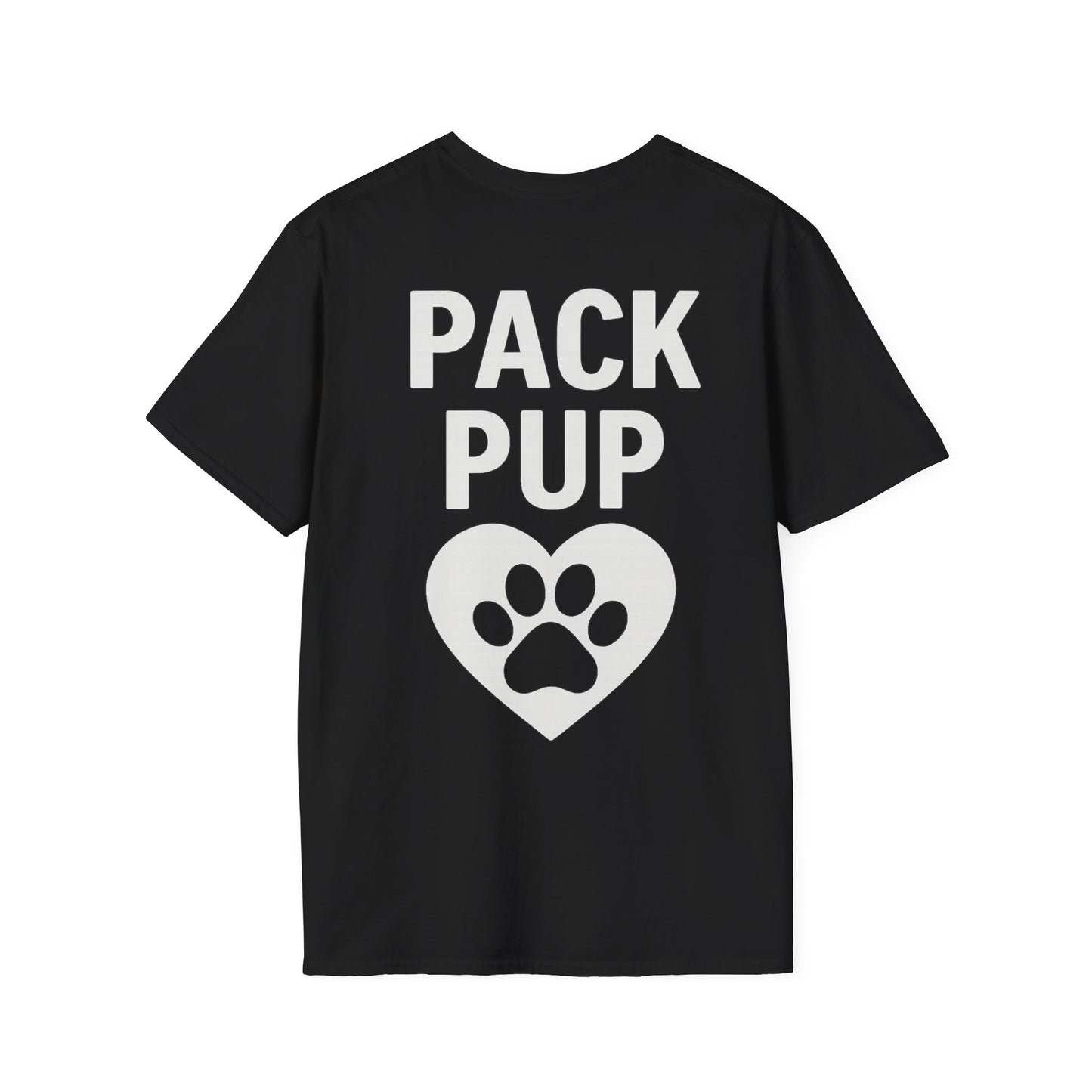 Pack Pup Rescue Shirt – Two Sided Dog Lover Tee – Front Pack Member Logo – Back Pack Pup Design – Gildan 64000 Unisex Fit – Matching Family Rescue Apparel – Older Kids or Teens – Animal Shelter Support – Full Pack Set, Adult Unisex T-Shirt