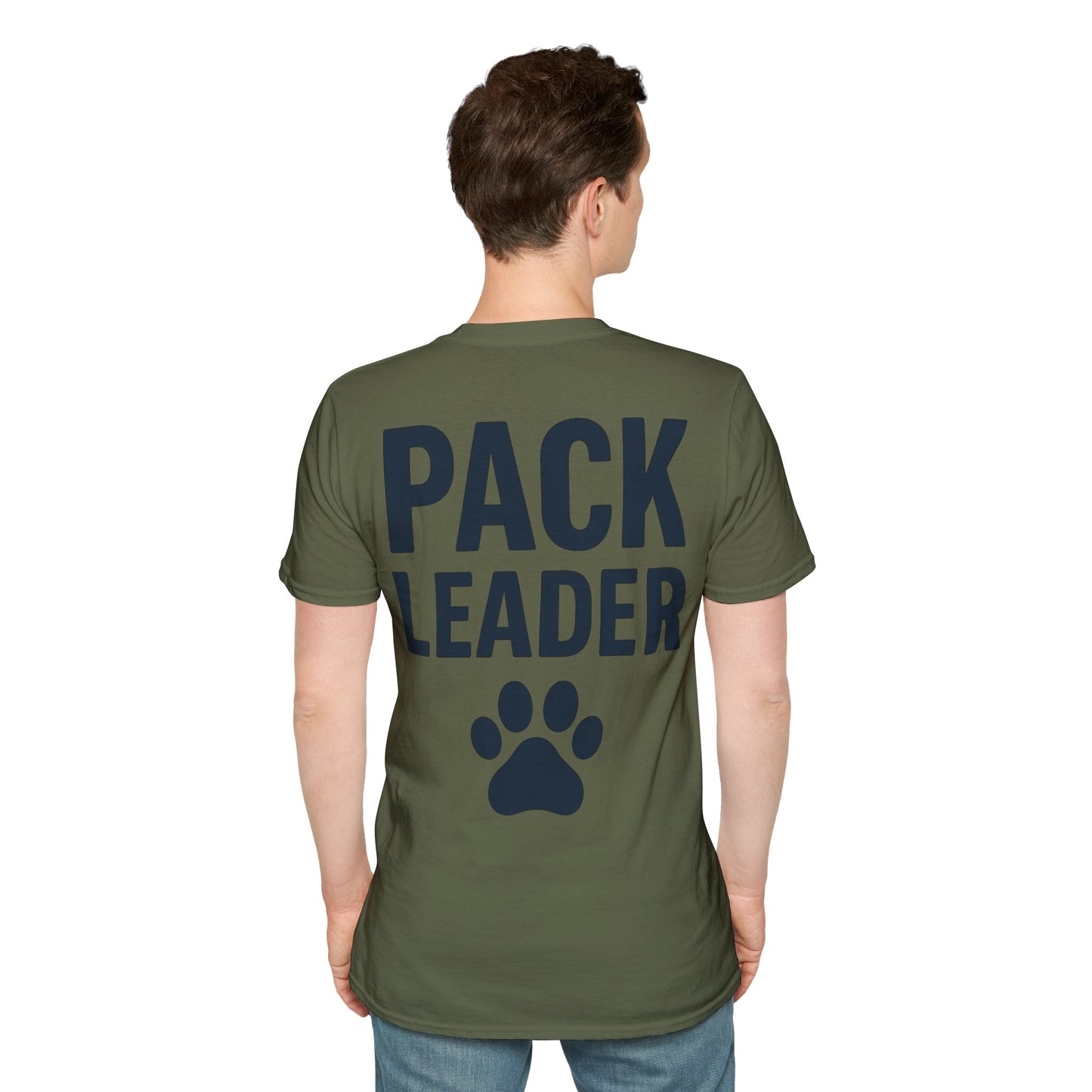 Pack Leader Dog T-Shirt – Two Sided Rescue Tee – Front Pack Member Logo – Back Pack Leader Design – Matching Family Rescue Apparel – Pitbull Dog Lover Gift – Join the Pack Shirt – Parent Pack Alpha Tee
