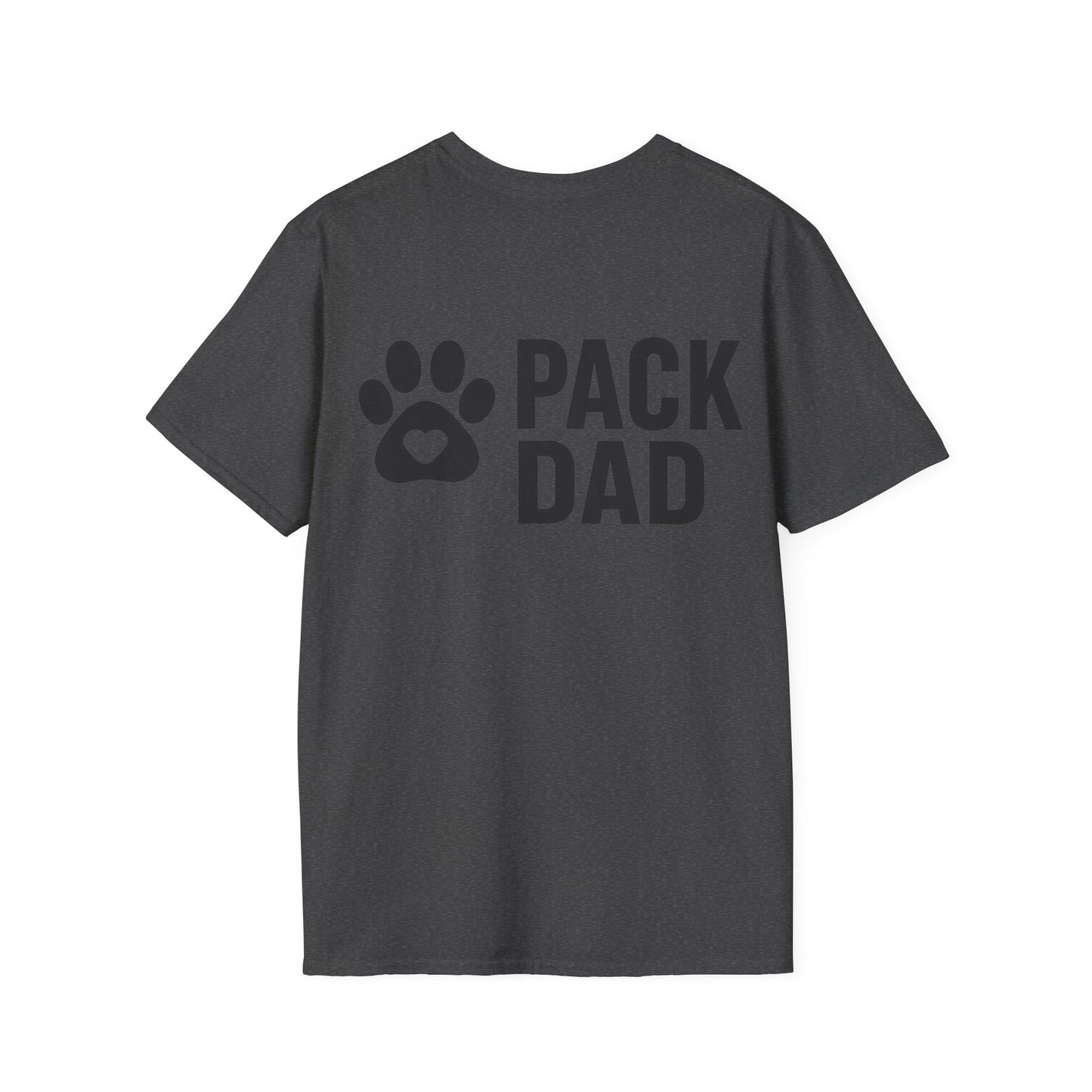 Pack Dad T-Shirt with Paw Print – Matching Dog Family Tee – Father’s Day Dog Dad Gift – Adopted and Adored Apparel, Adult Unisex T-Shirt