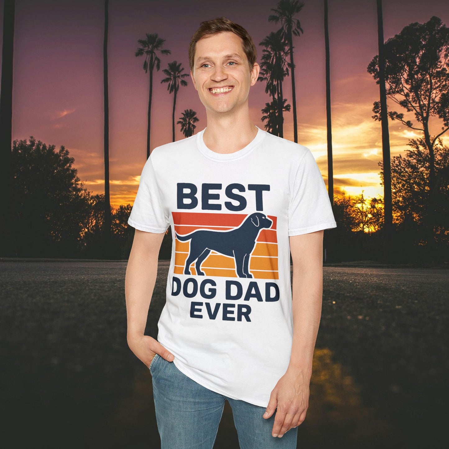 Best Dog Dad Ever T-Shirt | Adult Unisex Softstyle Tee for Dog Lovers, Gift for Father's Day, Pet Owner Apparel, Casual Wear, Animal [...]