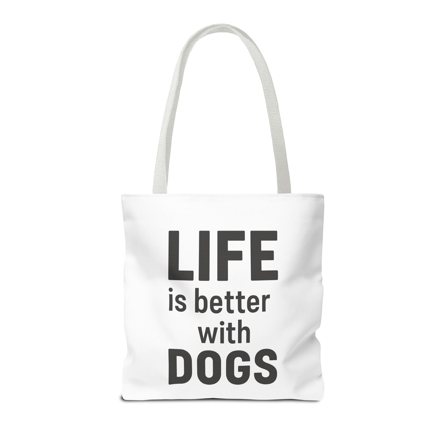 "Life is Better with Dogs" Dog Lovers Tote Bag - Stylish Canvas Bag, Pet Owner Gift, Dog Mom Tote, Eco-Friendly Reusable Bag
