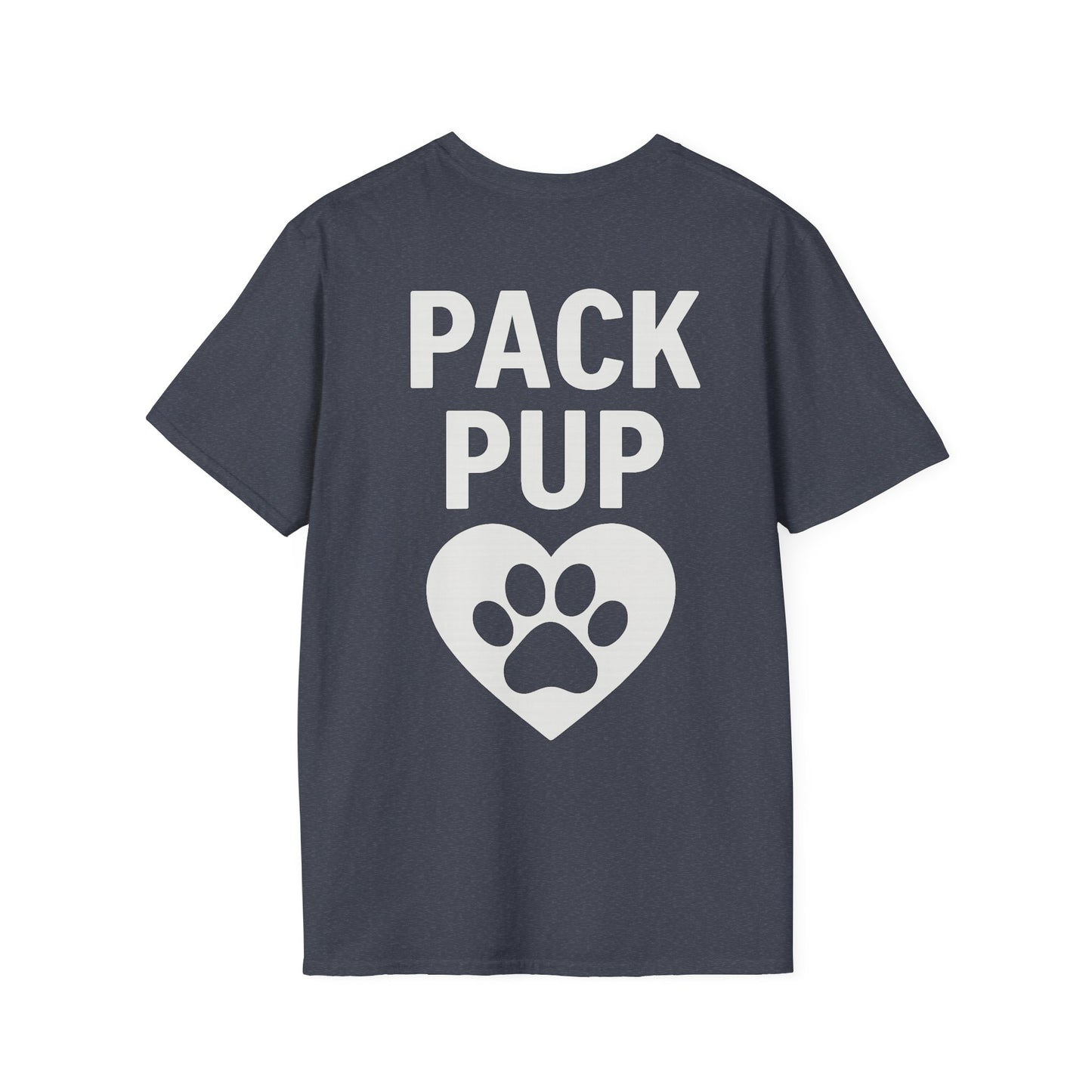 Pack Pup Rescue Shirt – Two Sided Dog Lover Tee – Front Pack Member Logo – Back Pack Pup Design – Gildan 64000 Unisex Fit – Matching Family Rescue Apparel – Older Kids or Teens – Animal Shelter Support – Full Pack Set, Adult Unisex T-Shirt