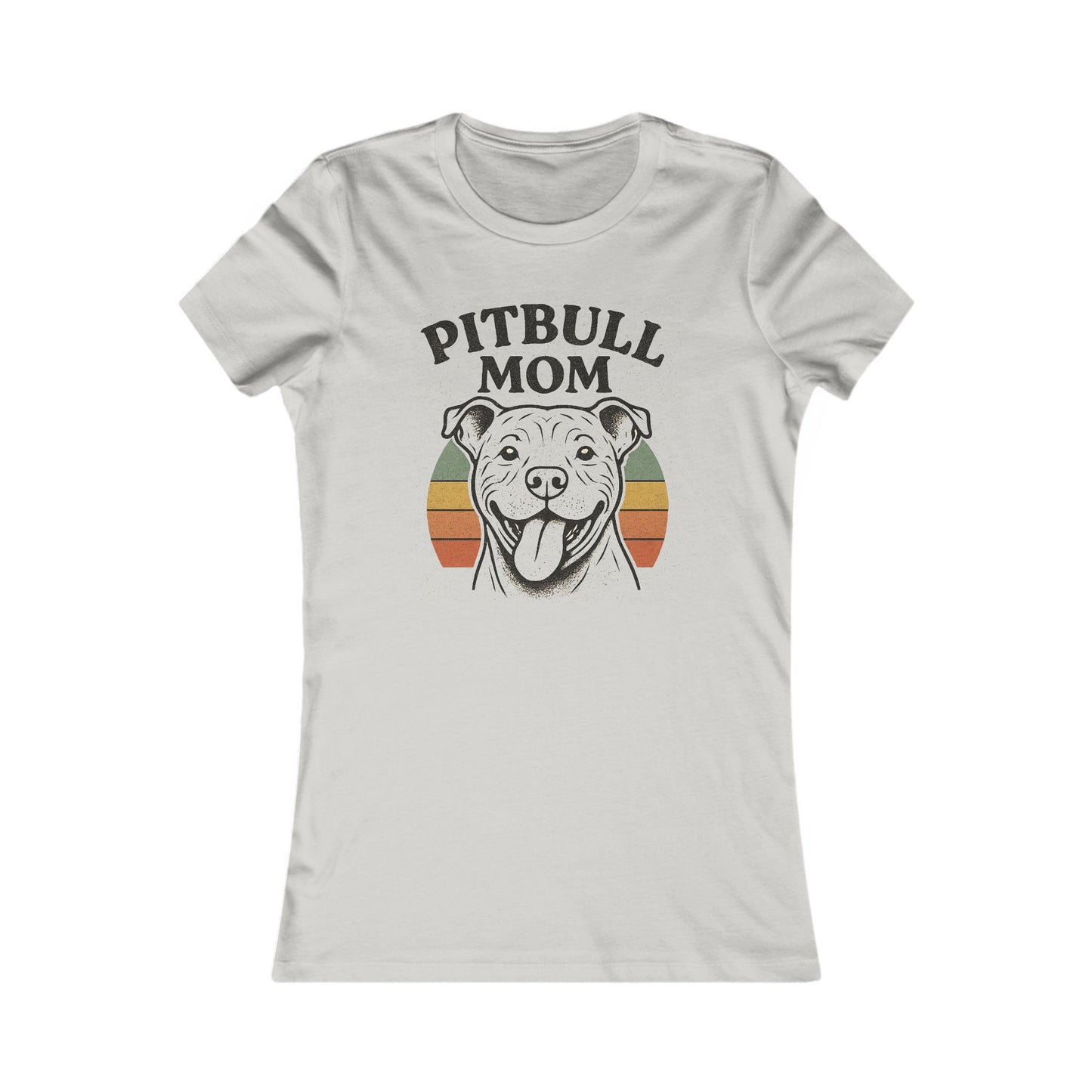 Pitbull Mom Women’s Adult  Dog Lover T-Shirt, Pet Owner Gift, Cute Pitbull Apparel, Animal Rescue T-Shirt