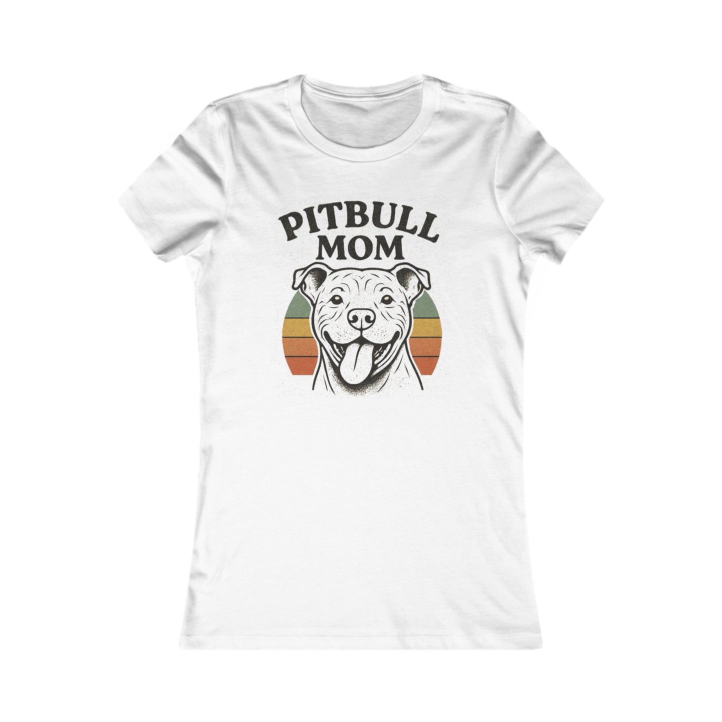 Pitbull Mom Women’s Adult  Dog Lover T-Shirt, Pet Owner Gift, Cute Pitbull Apparel, Animal Rescue T-Shirt