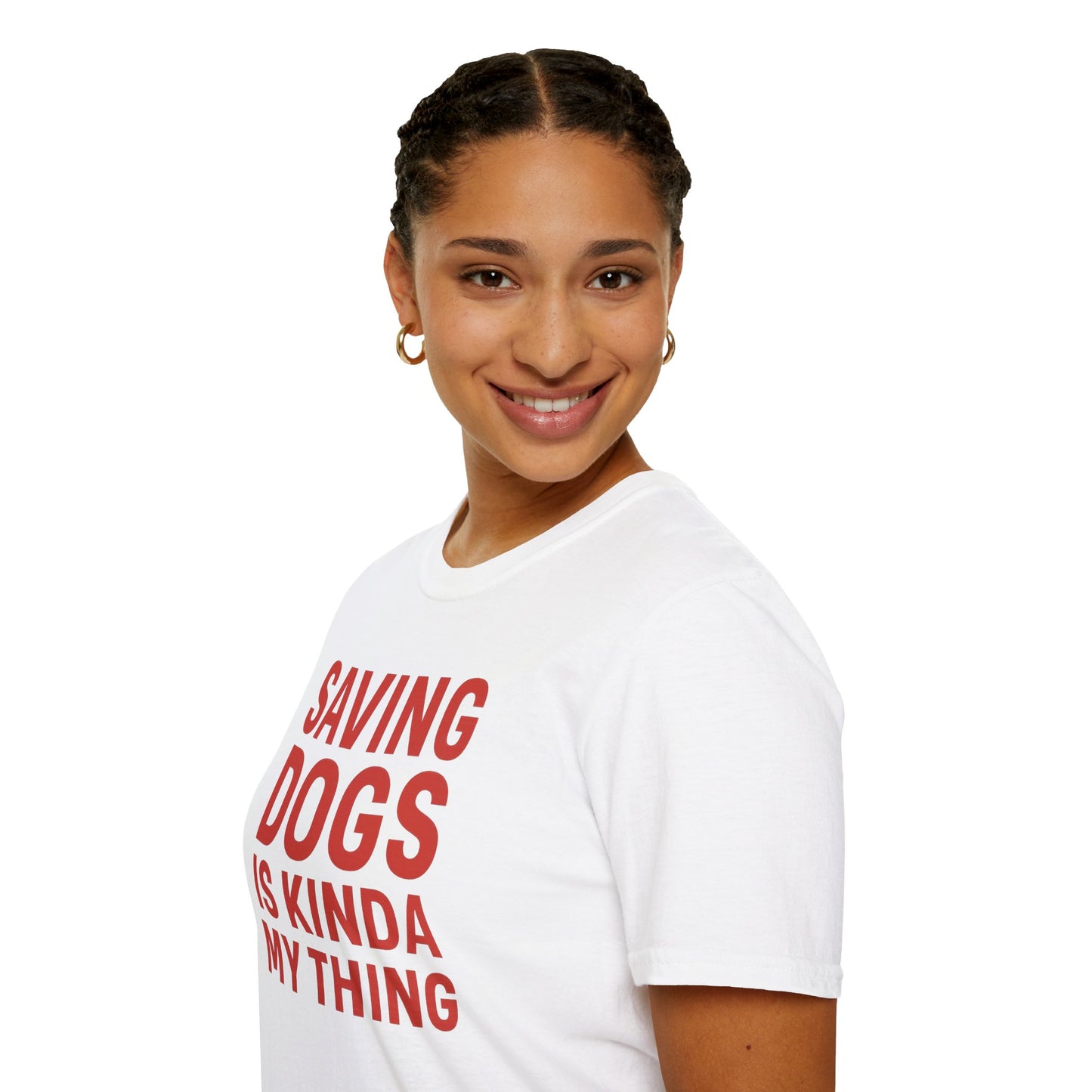 Saving Dogs Is Kinda My Thing T-Shirt – Bold Rescue Dog Tee for Animal Lovers, Dog Advocates, and Pet Parents, Adult Unisex T-Shirt